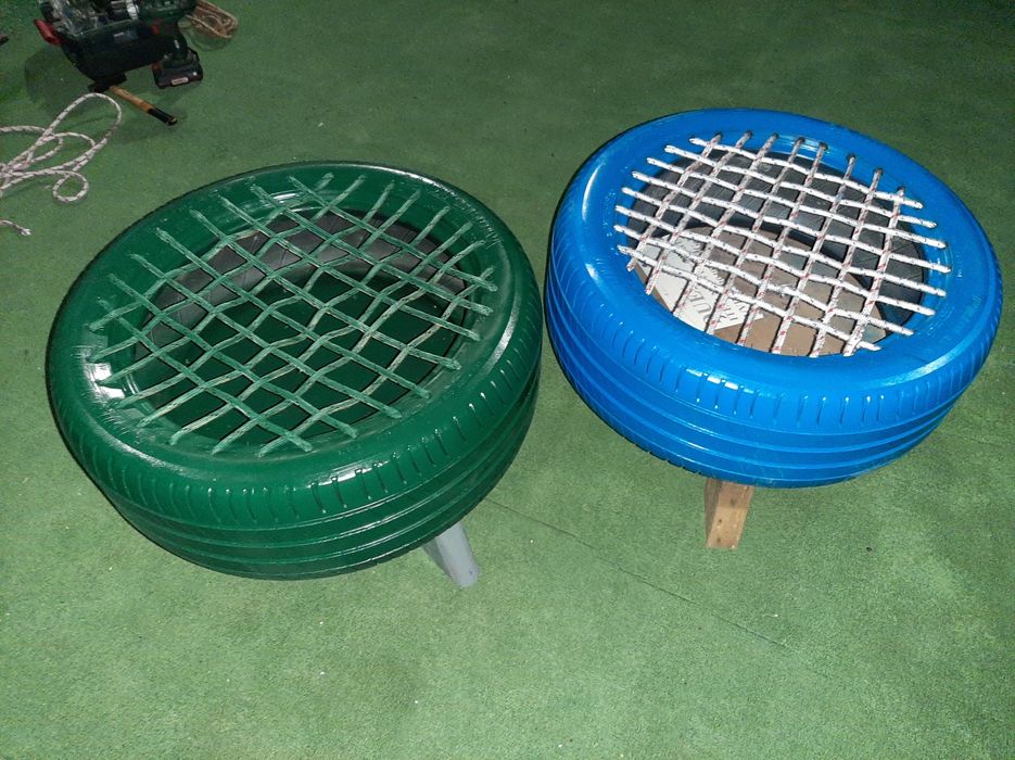 Табуретка от автмобилна гума