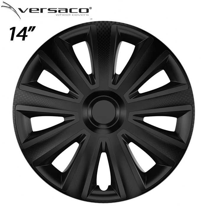 4 Броя Тасове за джанти 14'' Versaco Carbon Aviator - Black