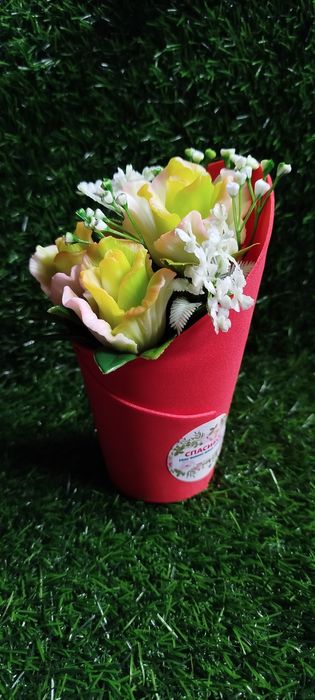 Цветы из мыла ручной работы