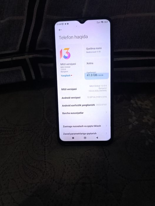 Redmi noot 11 R 6+128