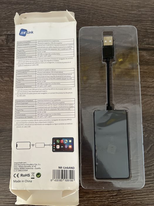Adaptor auto  Car Play  Andoid Auto