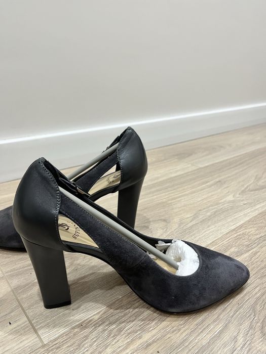 Туфли нат замша + нат кожа 38 разм