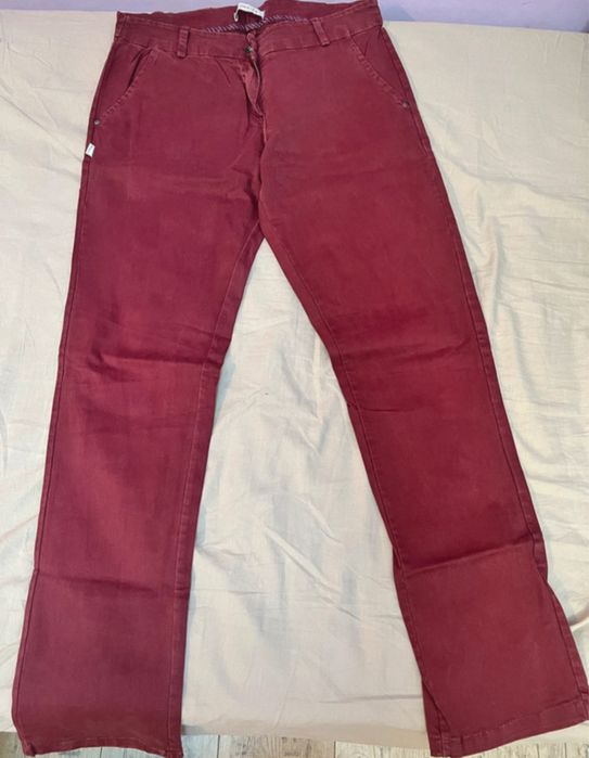 Pantaloni Floreiza grena