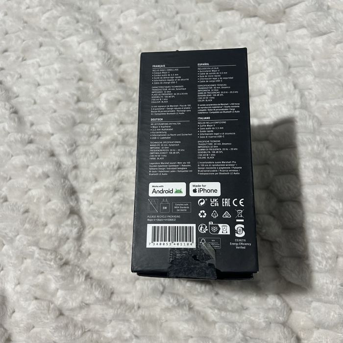 Marshall Major V (оригинал, 100+ часов)