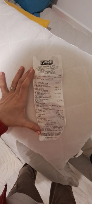 Vând 2  Perne fibre 50x70x3 ULVIK Jysk