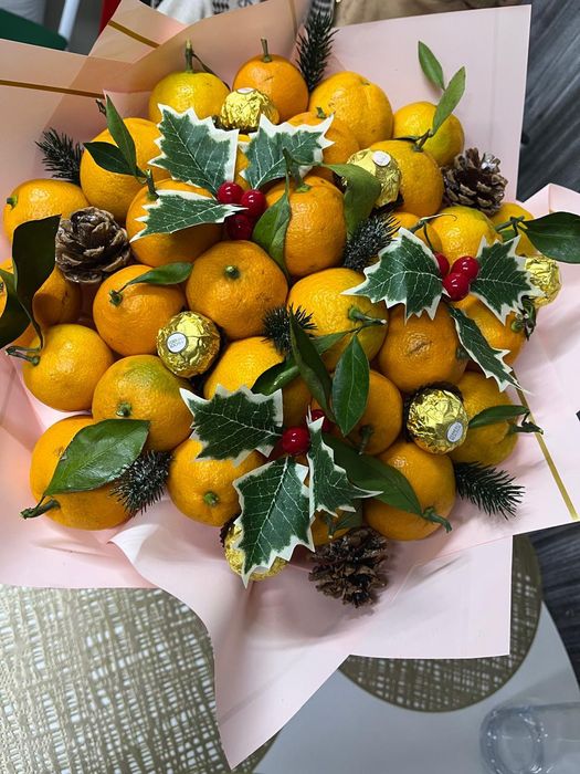 Мандаринный букет и кола в подарок