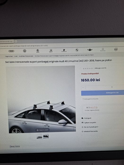 Vand bare originale audi a6 c7 sedan