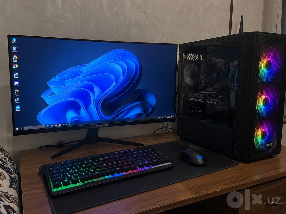 Игровой компьютер RTX 3050 8GB / i5-12400F / 32GB RAM + монитор 100Hz