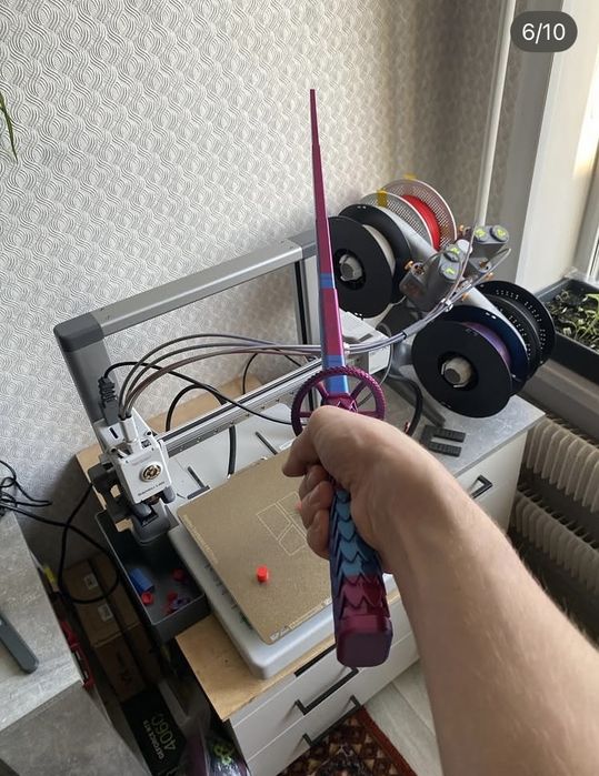 3d катана двуцветная
