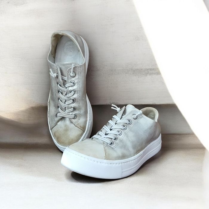 Tenisi Sneakers Paul Green Auriu-Argintii / Piele - Mărimea 38.5 (5.5