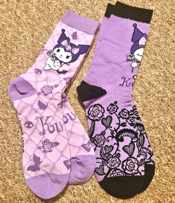 Sosete Kuromi noi superbe lungi sosete kuromi print deosebit