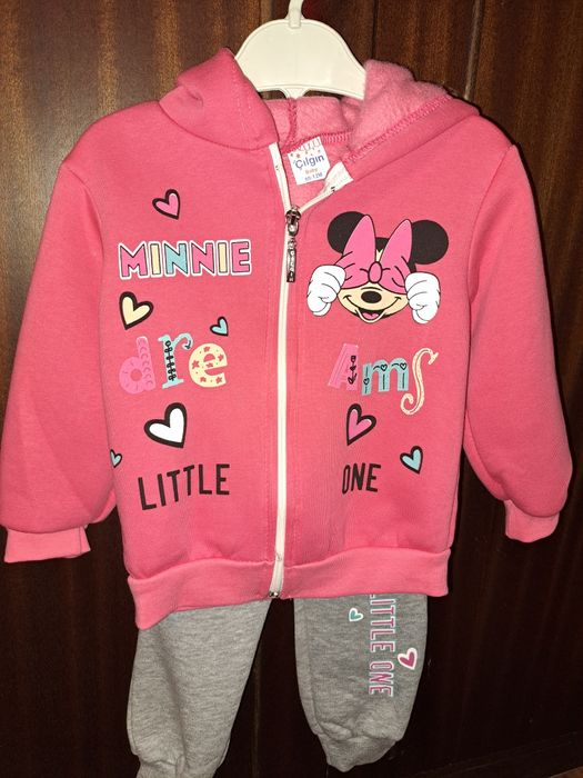 Детски ватиран зимен комплект Minnie  за бебе момиче 80см