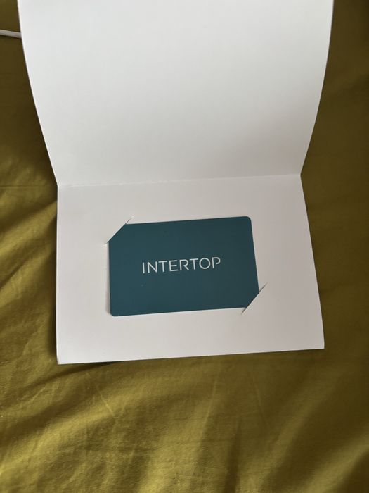 Сертификат в Intertop