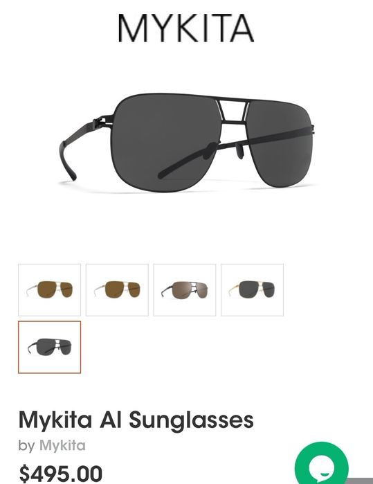 Handmade унисекс слънчеви очила MYKITA