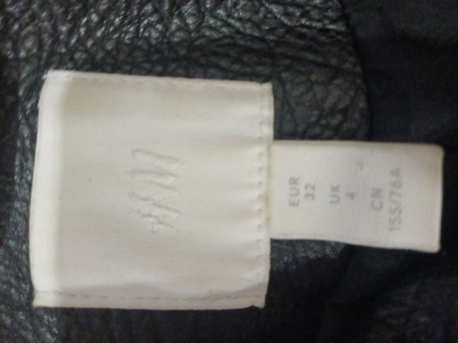 Кожено яке h&m размер XS
