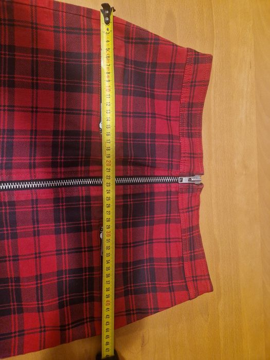 Fusta vintage mini in carouri Mango mas 38