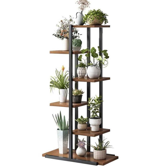 Цветарник стойка, етажерка, рафт за сакции, цветя тъмен и светъл цвят