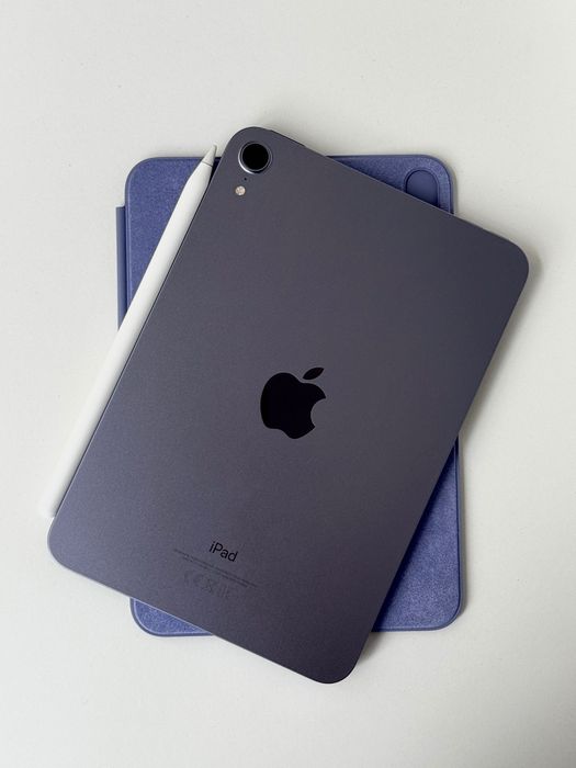 iPad Mini 6 64GB Wi-Fi Mov + Apple Pencil 2 + Smart Folio - impecabil