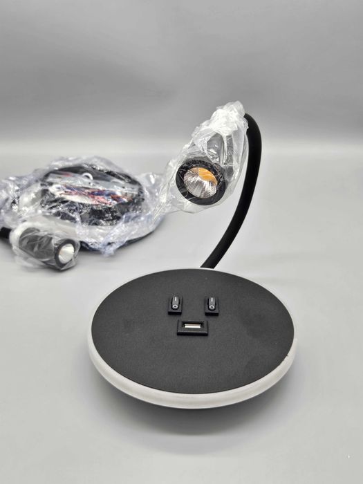 Модерен LED стенен аплик с USB порт и гъвкаво рамо за четене!ТОП цена!