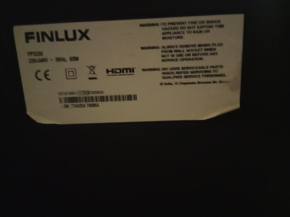 Finlux 32" 1080 FULL HD SMART TV телевизор