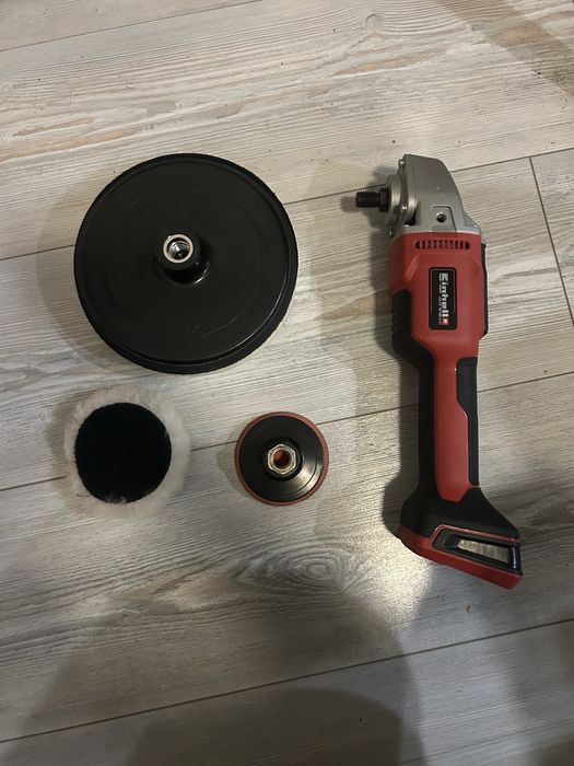 Акумулаторна полираща/шлифовъчна машина EINHELL +зарядно и батерия