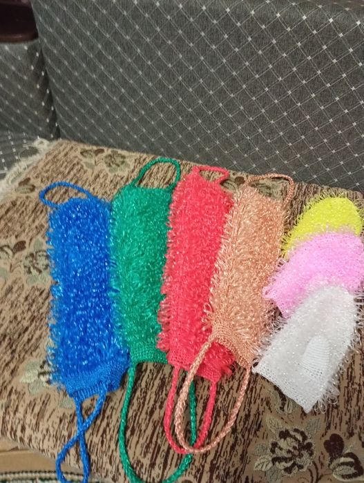 Продам мочалки ручной вязки