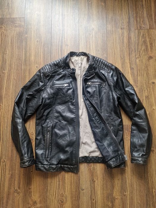 Страхотно мъжко кожено яке ANGELO LITRICO размер L , естествена кожа,