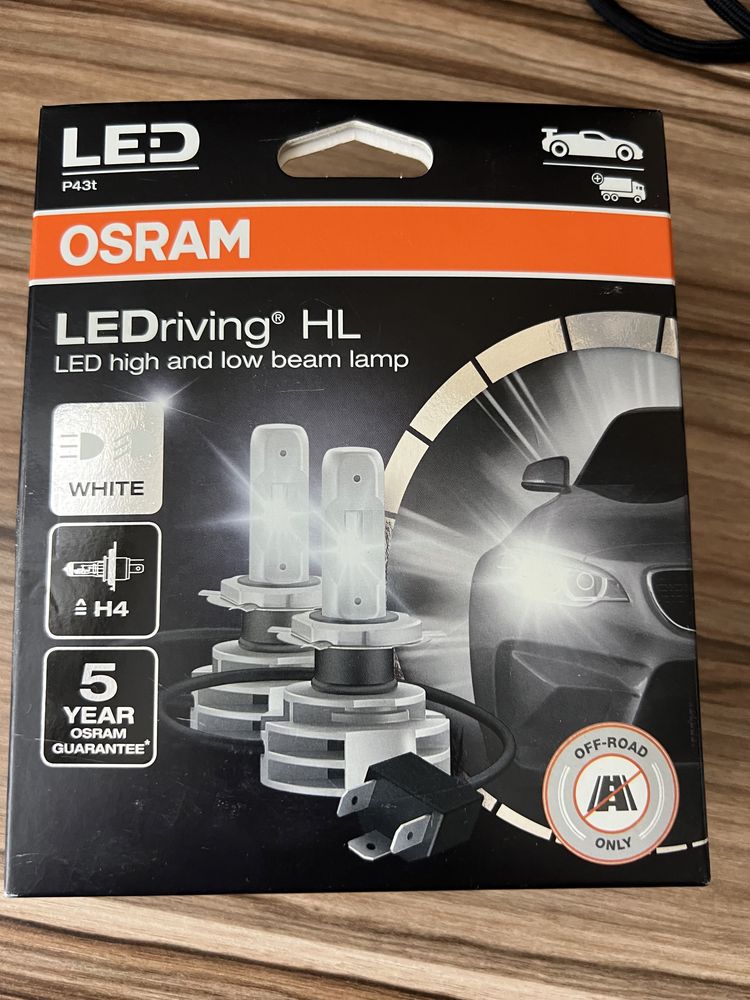 LED Крушка OSRAM, H4, 12V, 27W, P43t, LEDRIVING HL INTENSE, 6000K, 2 бр.  НАЙ-НИСКА ЦЕНА В БЪЛГАРИЯ