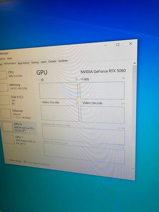 Sistem gaming Ryzen 7600X, 16gb DDR5, RTX 5060, SSD, Rgb, Fishtank etc