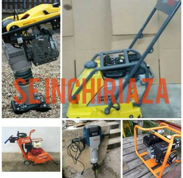 Inchiriem demolatoare ,generatoare curent,motopompe!