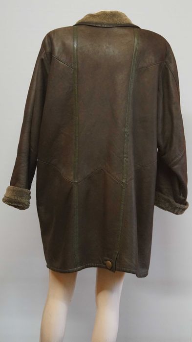 Cojoc blana naturala maro marimea L/XL