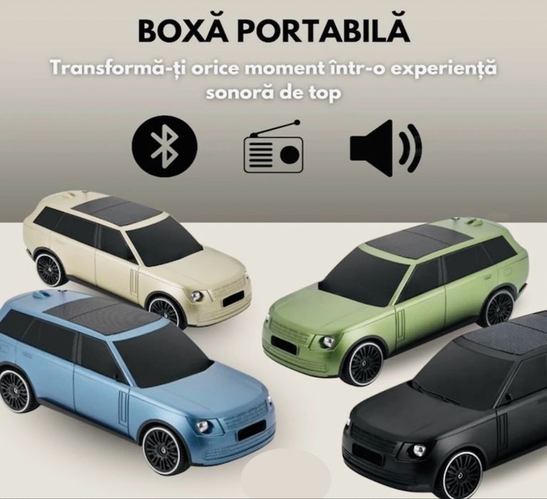 Boxă Portabilă Bluetooth – Mini „Range Rover Vogue”