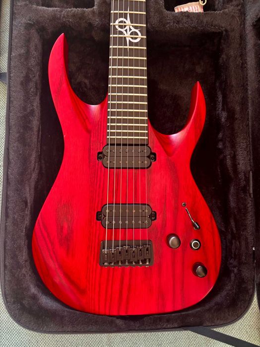 Chitara Electrica Solar Guitars A2.7 Trans Blood Red Matte SK + Case Jackson Softcase