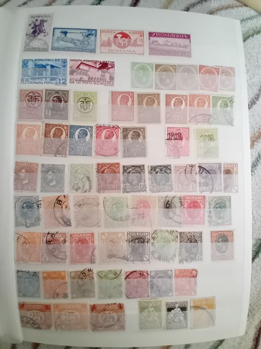 Vand colecție timbre românești perioada 1859-1945