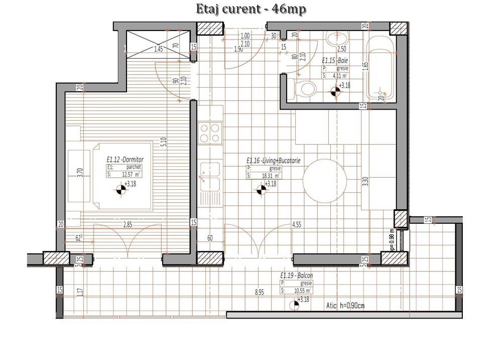 Vanzare apartament 2 camere Mamaia Nord zona Beachland vedere la mare