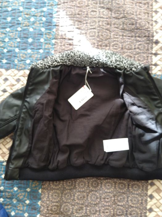 Кожено яке за момиченце 12-18