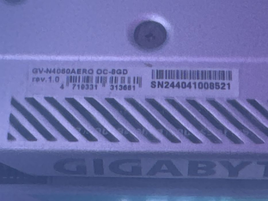 Видеокарта Rtx 4060 8gb Aero от Gigabyte