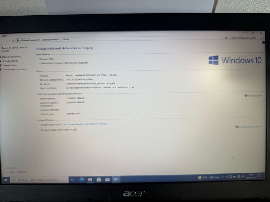 Acer Aspire F5 573G, i5, 16 GB RAM, GTX 950M 4 GB, SSD M.2, cutie