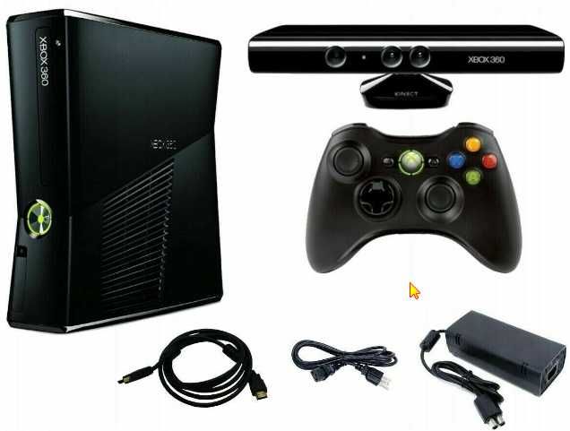 Xbox 360...Console with Kinect Sensor + 3 jocuri