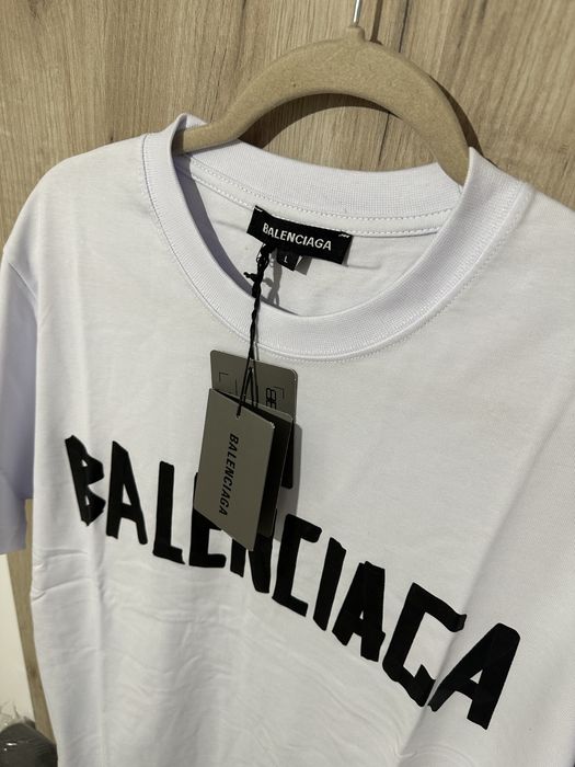 Tricou Balenciaga Alb*EXEMPLAR