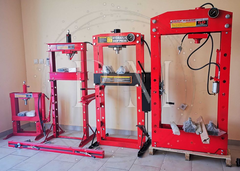 Хидравлични преси между 10 и 50 тона. Нови с гаранция