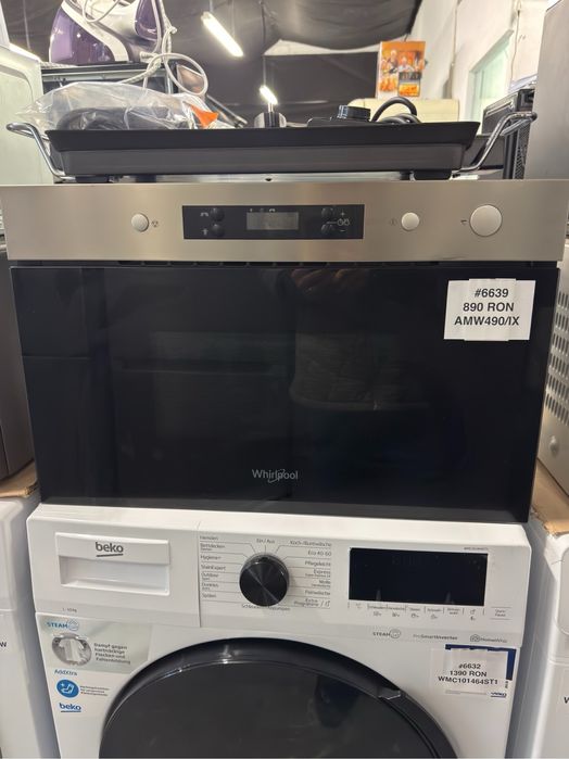 Cuptor cu microunde încorporabil,  Whirlpool AMW490/IX