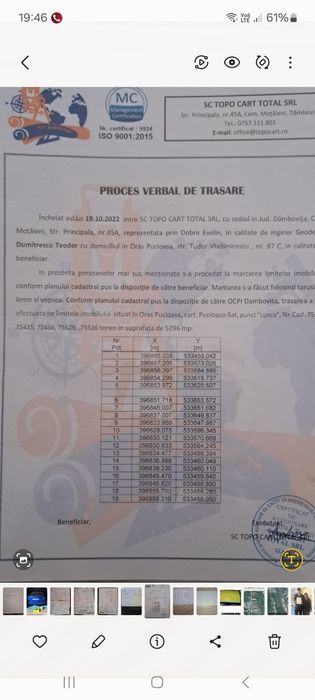 Teren 5296m2 Pucioasa deschidere 28m acces drum asfaltat DN71-DC136A