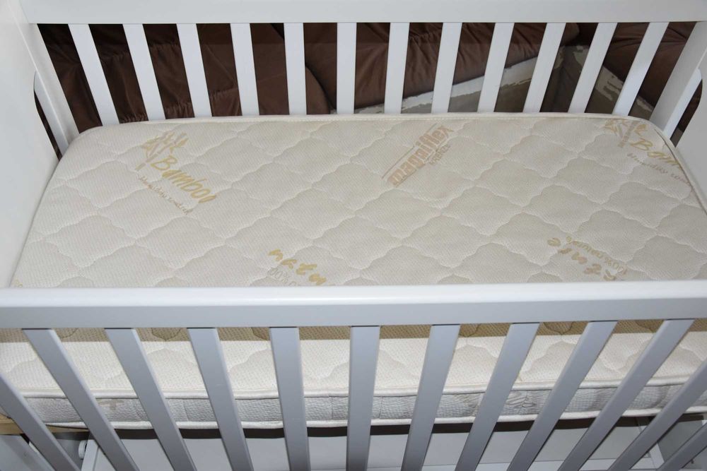 Детско легло люлка Arbor Петит МЕЧЕ с матрак Magniflex Fiaba Bamboo