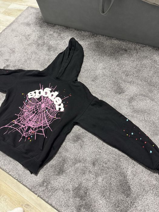 Sp5der Hoodie Черно