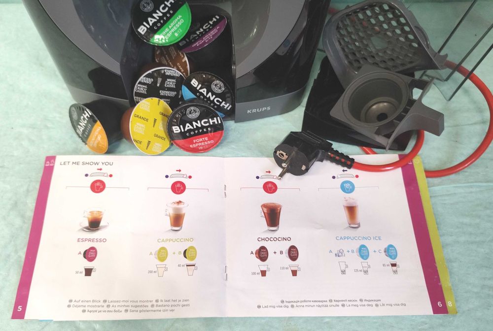 Кафемашина с гаранция 1 година NESCAFÉ® Krups Dolce Gusto OBLO.Black за капсули система Долче густо