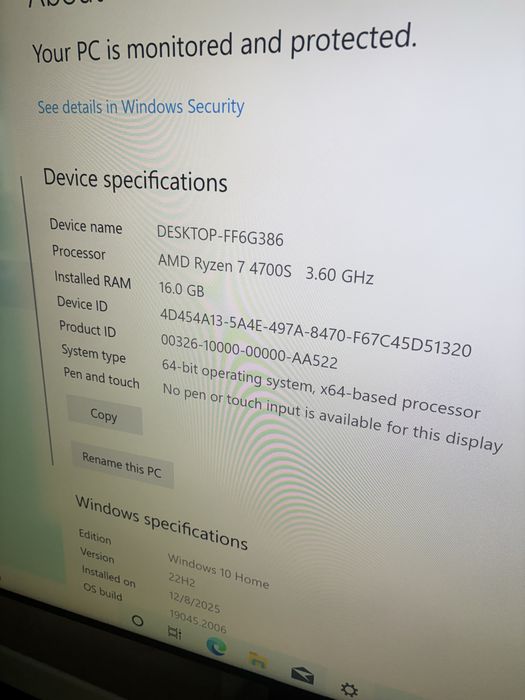 Calculator/ PC Gaming Ryzen 7/ 16gb ram / Nvidia GTX 1650