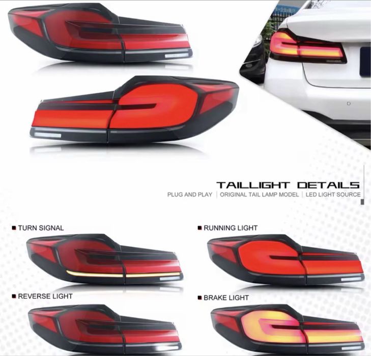 Set Stopuri Full LED Lampi Triple Lampa Spate Bmw Seria 5 G30 2017-20