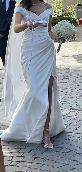 Rochie mireasa tafta mikado