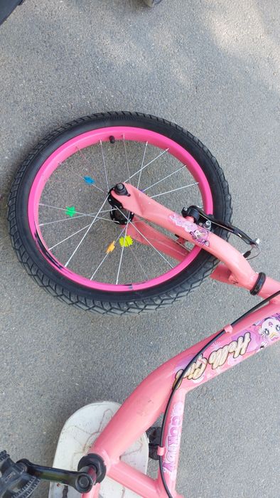 Bicicleta roti 16 roz copii fete hello girl fetita